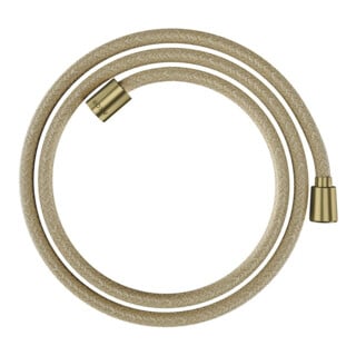 hansgrohe Textilbrauseschlauch 1600mm, Mut. 1x kon., 1x zyl, brush. br
