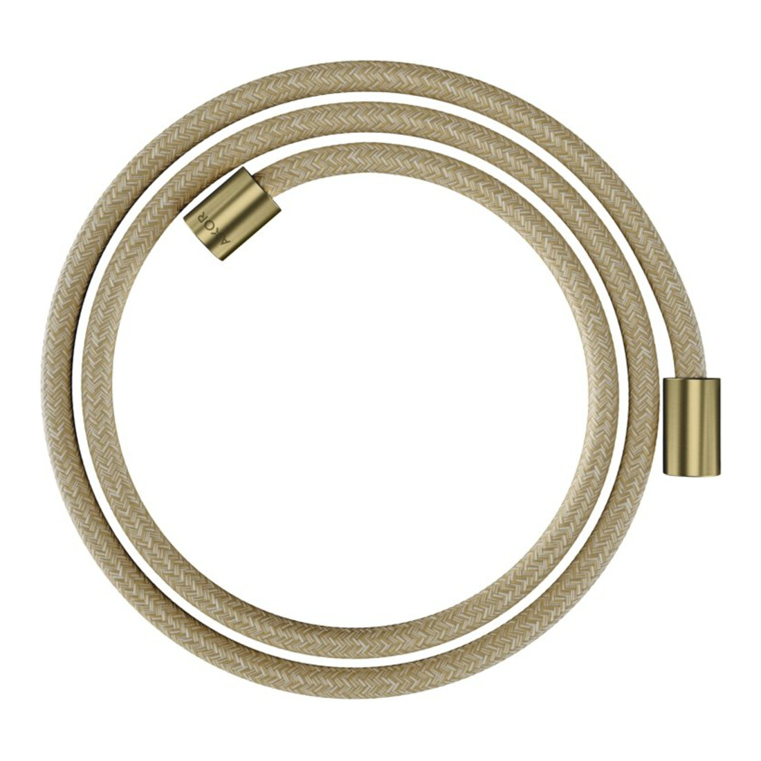 hansgrohe Textilbrauseschlauch 1600mm, Mut. beids. zyl, brushed brass