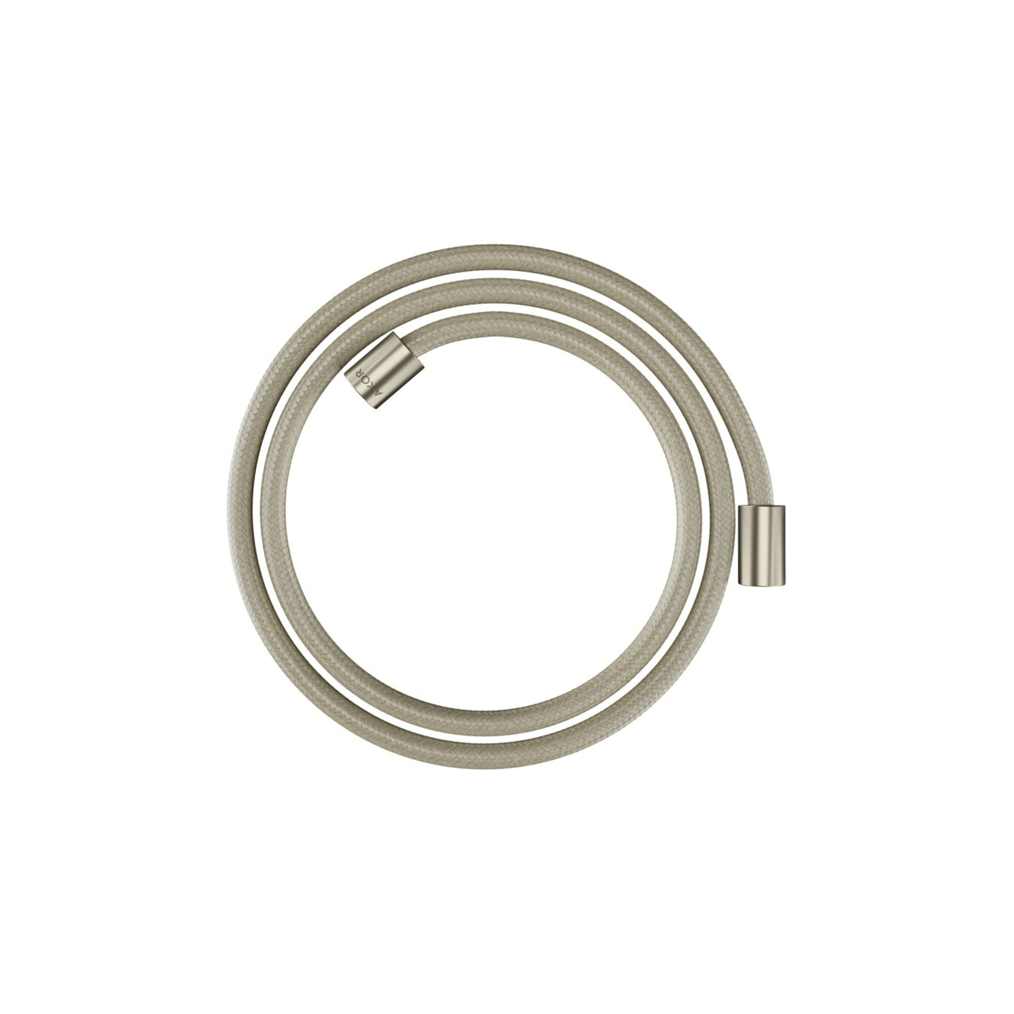 hansgrohe Textilbrauseschlauch 1600mm, Mut. beids. zyl, brushed nickel