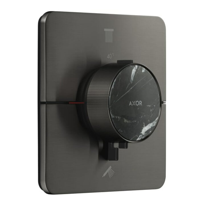 hansgrohe Thermostat Axor ShowerSelect ID encastré, 2 sorties, softsqua, bleu brossé vc