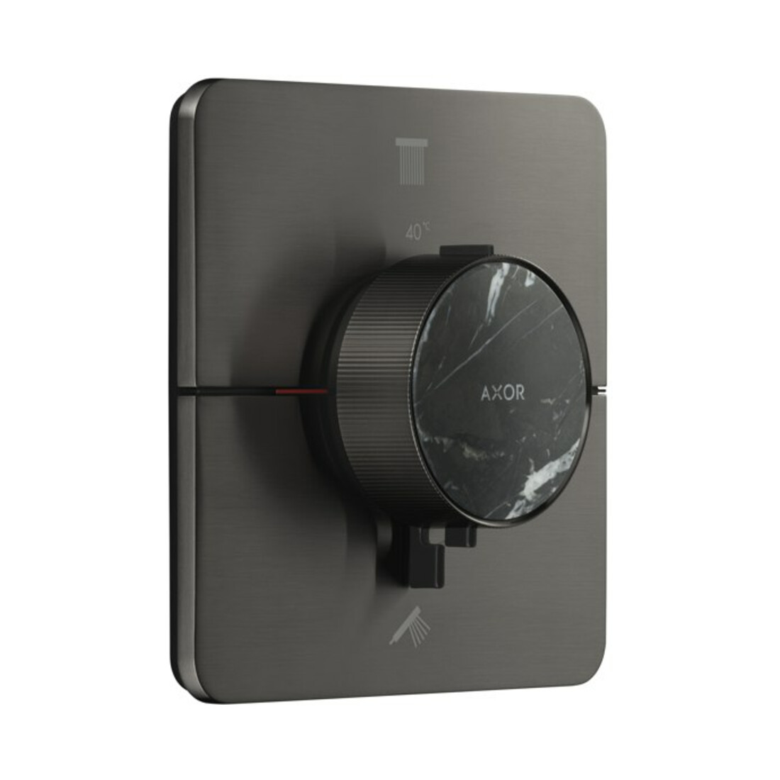 hansgrohe Thermostat Axor ShowerSelect ID encastré, 2 sorties, softsqua, bleu brossé vc