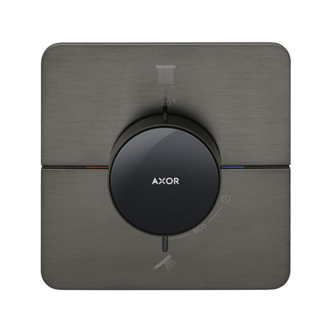 hansgrohe Thermostat Axor ShowerSelect ID encastré, 2 sorties, softsqua, bleu brossé vc