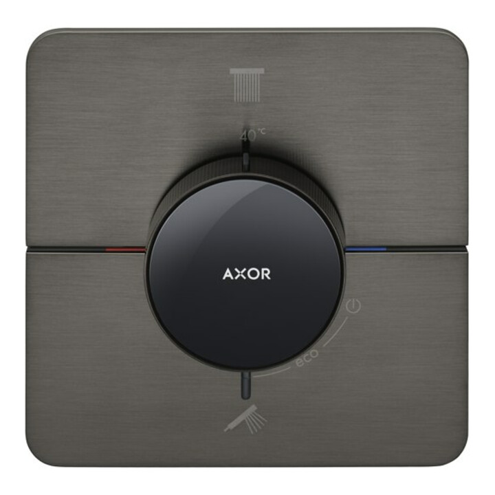 hansgrohe Thermostat Axor ShowerSelect ID encastré, 2 sorties, softsqua, bleu brossé vc