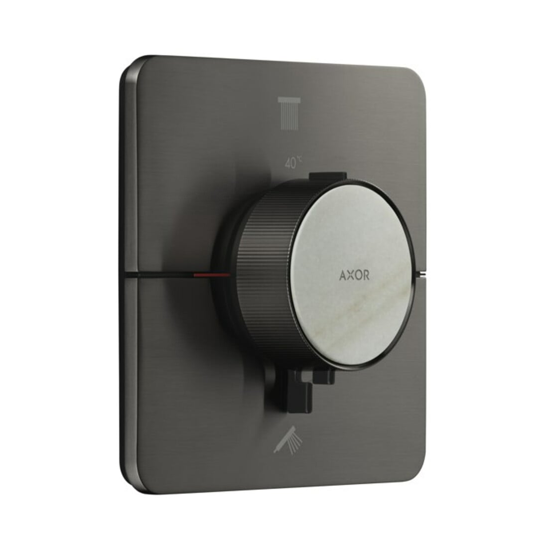 hansgrohe Thermostat Axor ShowerSelect ID encastré, 2 sorties, softsqua, bleu brossé vc