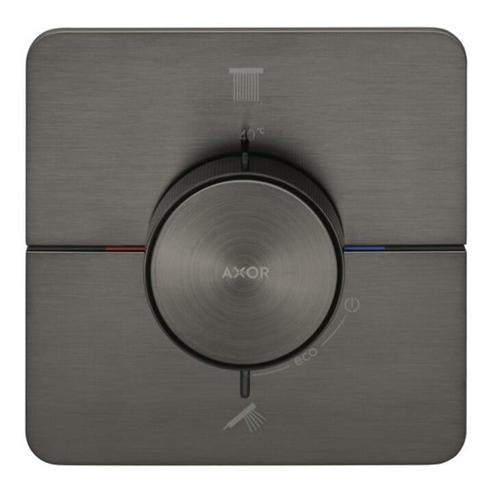 hansgrohe Thermostat Axor ShowerSelect ID encastré, 2 sorties, softsqua, bleu brossé vc