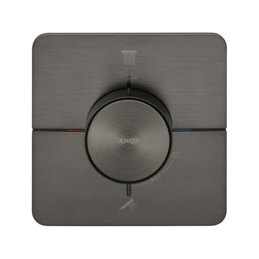 hansgrohe Thermostat Axor ShowerSelect ID encastré, 2 sorties, softsqua, bleu brossé vc