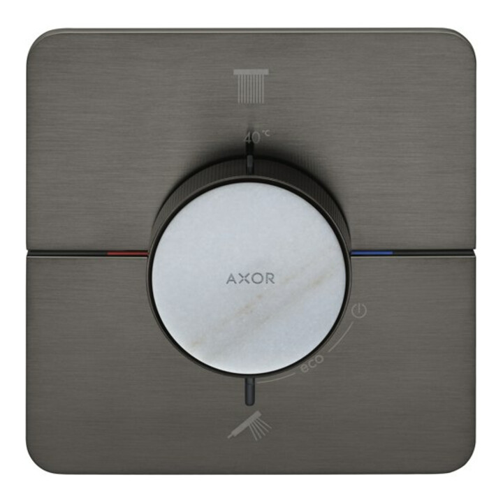 hansgrohe Thermostat Axor ShowerSelect ID encastré, 2 sorties, softsqua, bleu brossé vc