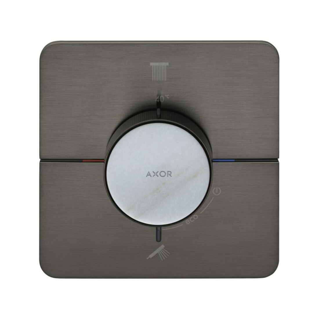 hansgrohe Thermostat Axor ShowerSelect ID encastré, 2 sorties, softsqua, bleu brossé vc