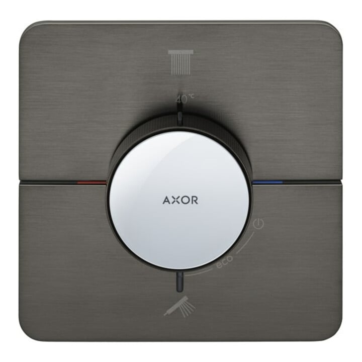 hansgrohe Thermostat Axor ShowerSelect ID encastré, 2 sorties, softsqua, bleu brossé vc