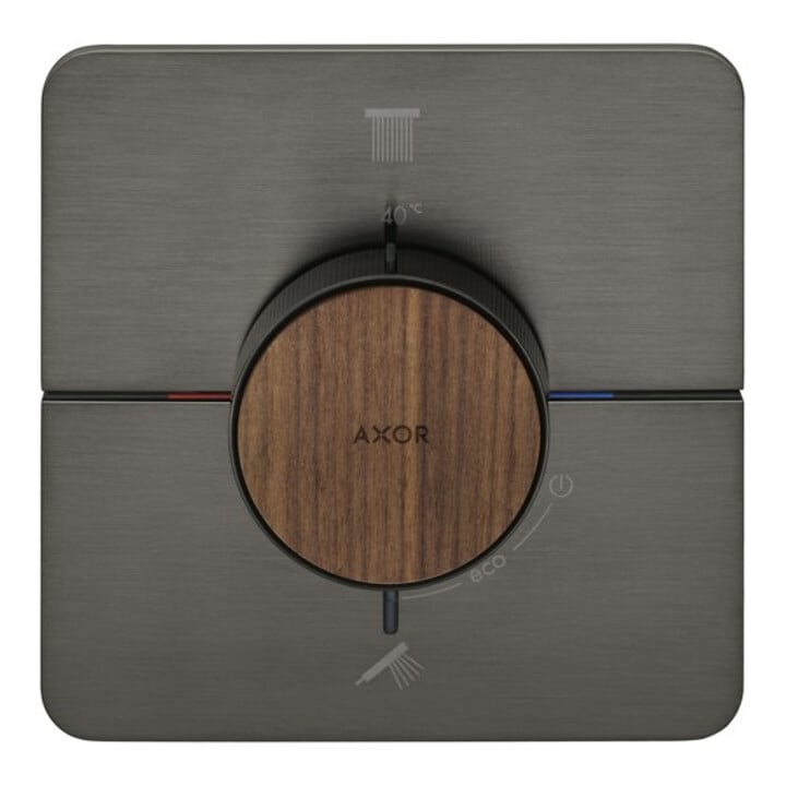 hansgrohe Thermostat Axor ShowerSelect ID encastré, 2 sorties, softsqua, bleu brossé vc