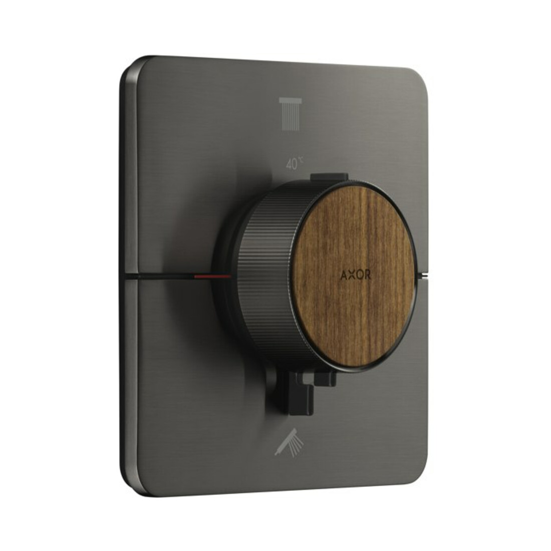 hansgrohe Thermostat Axor ShowerSelect ID encastré, 2 sorties, softsqua, bleu brossé vc