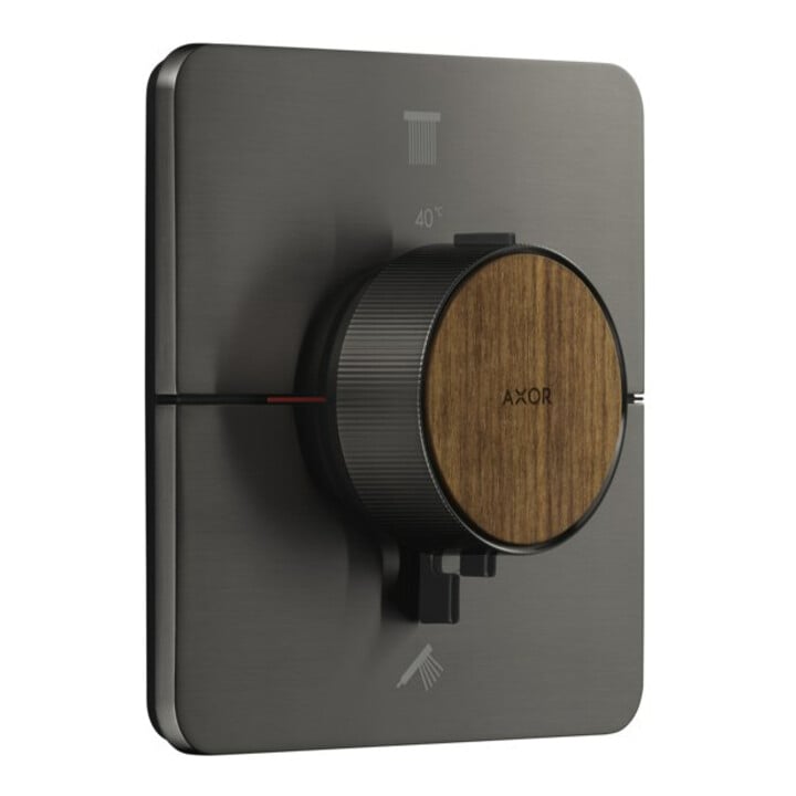 hansgrohe Thermostat Axor ShowerSelect ID encastré, 2 sorties, softsqua, bleu brossé vc