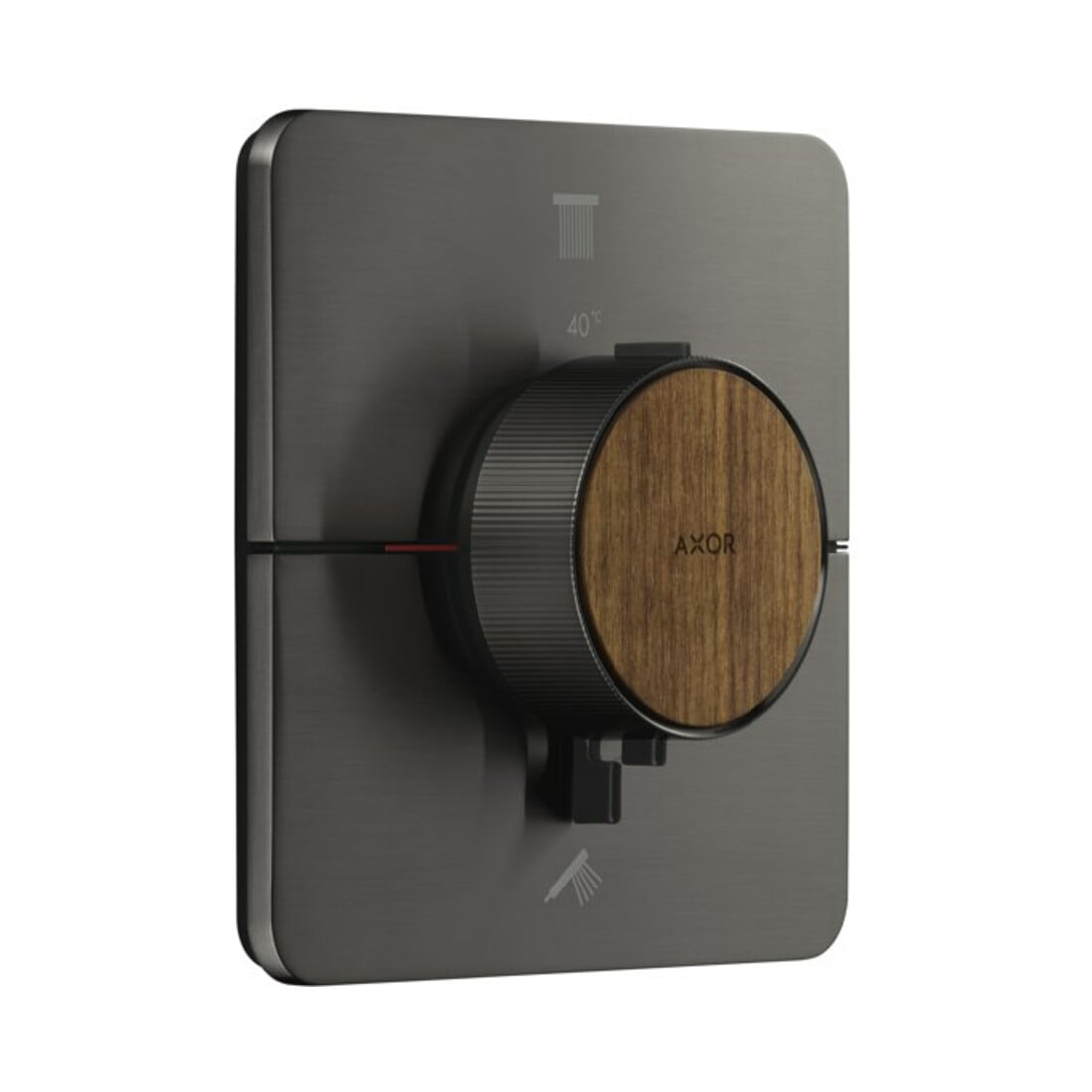 hansgrohe Thermostat Axor ShowerSelect ID encastré, 2 sorties, softsqua, bleu brossé vc