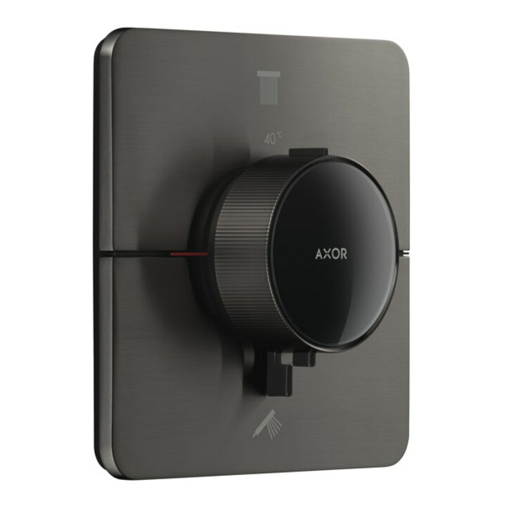 hansgrohe Thermostat Axor ShowerSelect ID encastré, 2 sorties, softsqua, bleu brossé vc