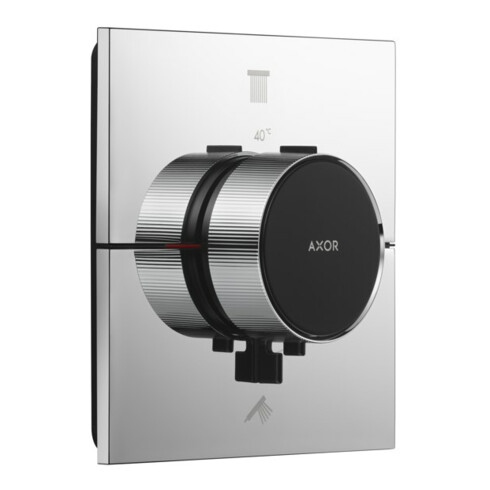 hansgrohe Thermostat Axor ShowerSelect ID encastré, pour 2 utilisateurs, carré, chrome