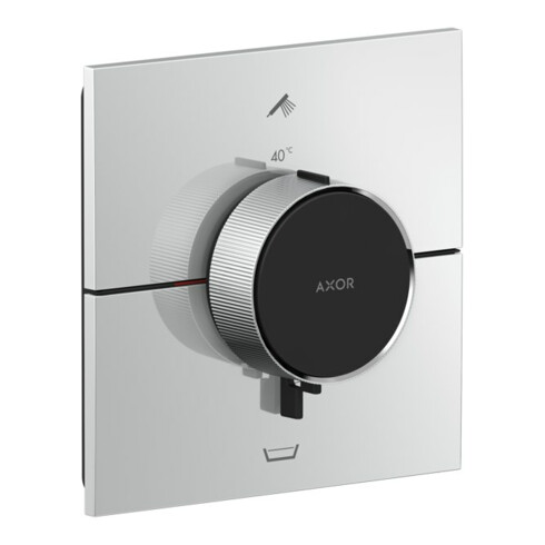 hansgrohe Thermostat Axor ShowerSelect ID UP, f 2 Verbr., eckig, Brushed Nickel