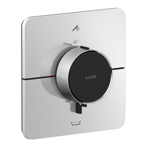 hansgrohe Thermostat Axor ShowerSelect ID UP, f 2 Verbr., softsqua, Brushed Nickel