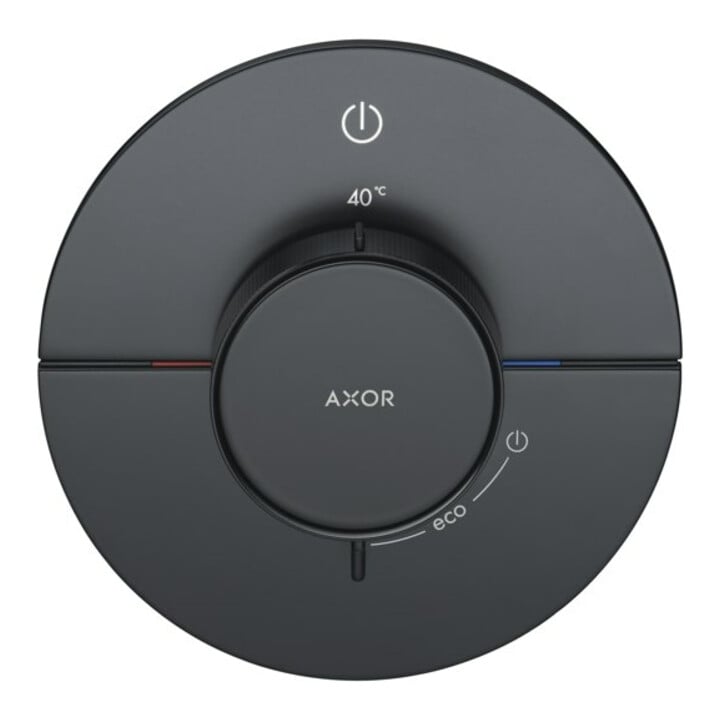 hansgrohe Thermostat Axor ShowerSelect ID UP, für 1 Verbraucher, rund, Mattschwarz