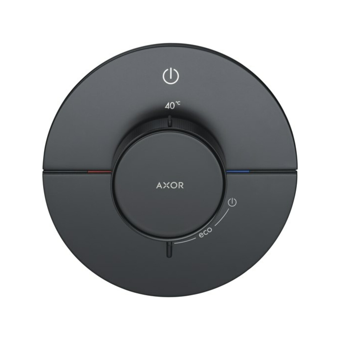 hansgrohe Thermostat Axor ShowerSelect ID UP, für 1 Verbraucher, rund, Mattschwarz
