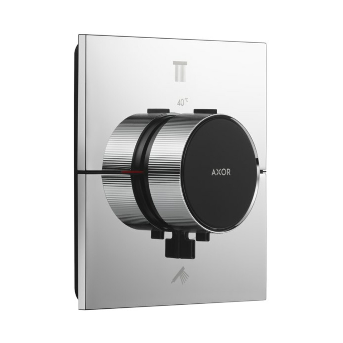 hansgrohe Thermostat Axor ShowerSelect ID UP, für 2 Verbraucher, eckig, Chrom