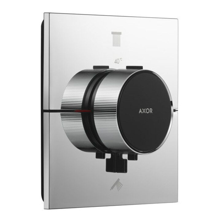 hansgrohe Thermostat Axor ShowerSelect ID UP, für 2 Verbraucher, eckig, Chrom