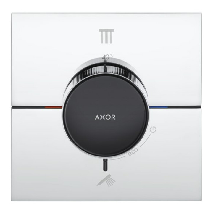 hansgrohe Thermostat Axor ShowerSelect ID UP, für 2 Verbraucher, eckig, Chrom