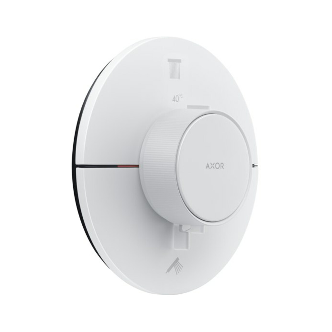 hansgrohe Thermostat Axor ShowerSelect ID UP, für 2 Verbraucher, rund, Mattweiß