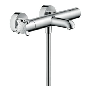 hansgrohe Thermostat baignoire Axor Citterio E AP, sortie 177 mm, 2 utilisateurs, chrome