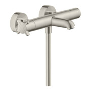 hansgrohe Thermostat de baignoire Axor Citterio E AP, sortie 177 mm, 2 usages, aspect acier inoxydable