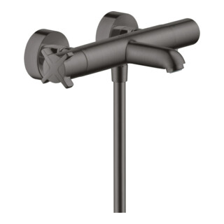 hansgrohe Thermostat de baignoire Axor Citterio E AP, sortie 177 mm, 2 usages, brossé bleu vc