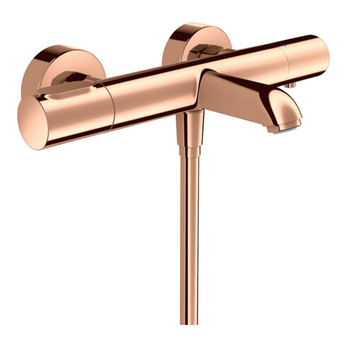 hansgrohe Thermostat de baignoire Axor Citterio M AP, sortie 180 mm, 2 usages, or rouge poli