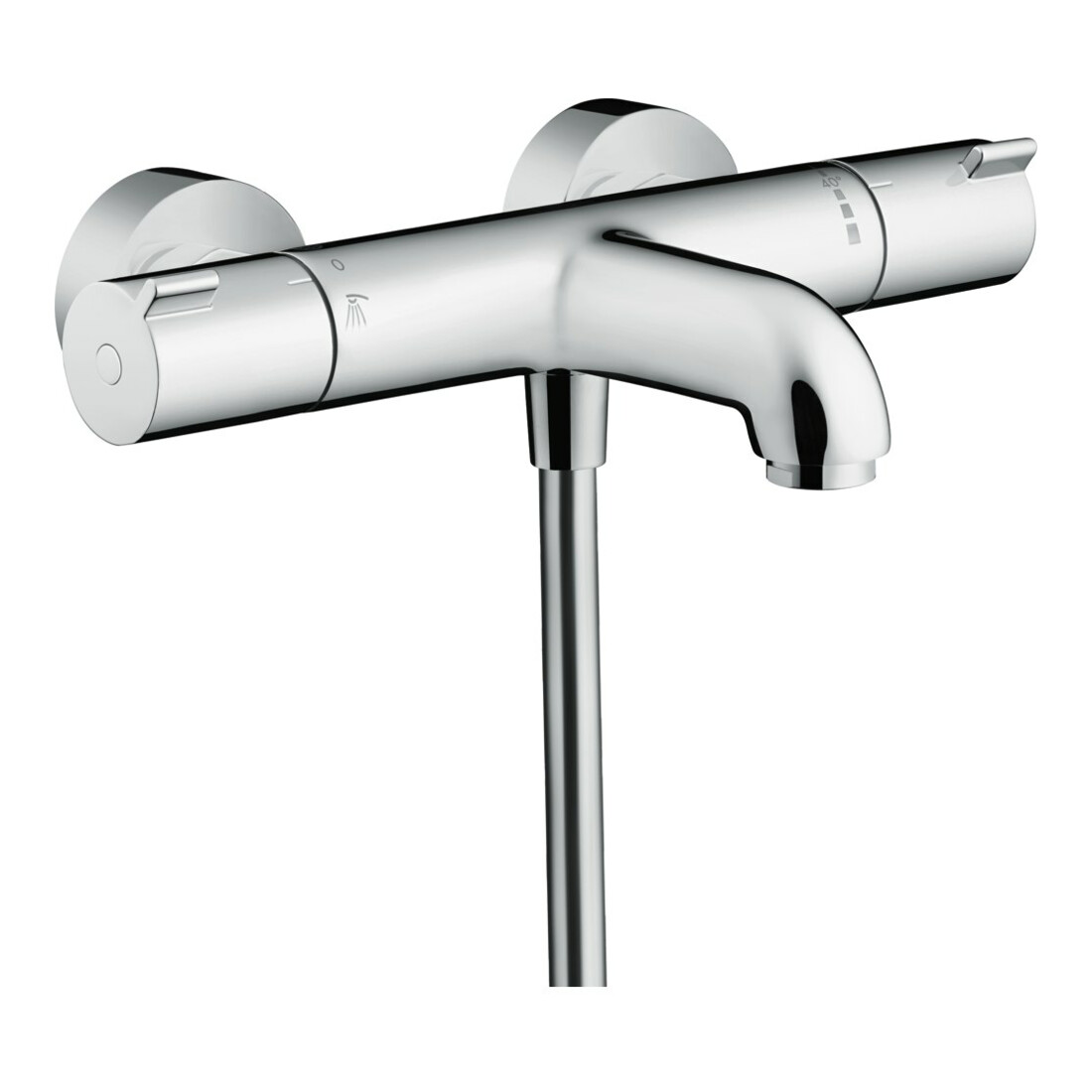 hansgrohe Thermostat de baignoire Ecostat 1001 CL 296x102mm, AP, 2 voies, sortie 182mm, chromé