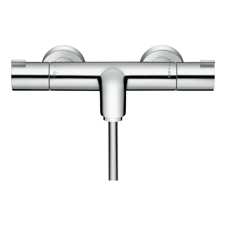 hansgrohe Thermostat de baignoire Ecostat 1001 CL 296x102mm, AP, 2 voies, sortie 182mm, chromé