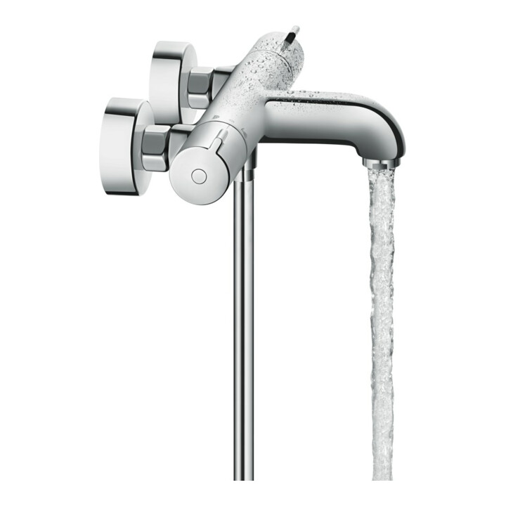 hansgrohe Thermostat de baignoire Ecostat 1001 CL 296x102mm, AP, 2 voies, sortie 182mm, chromé