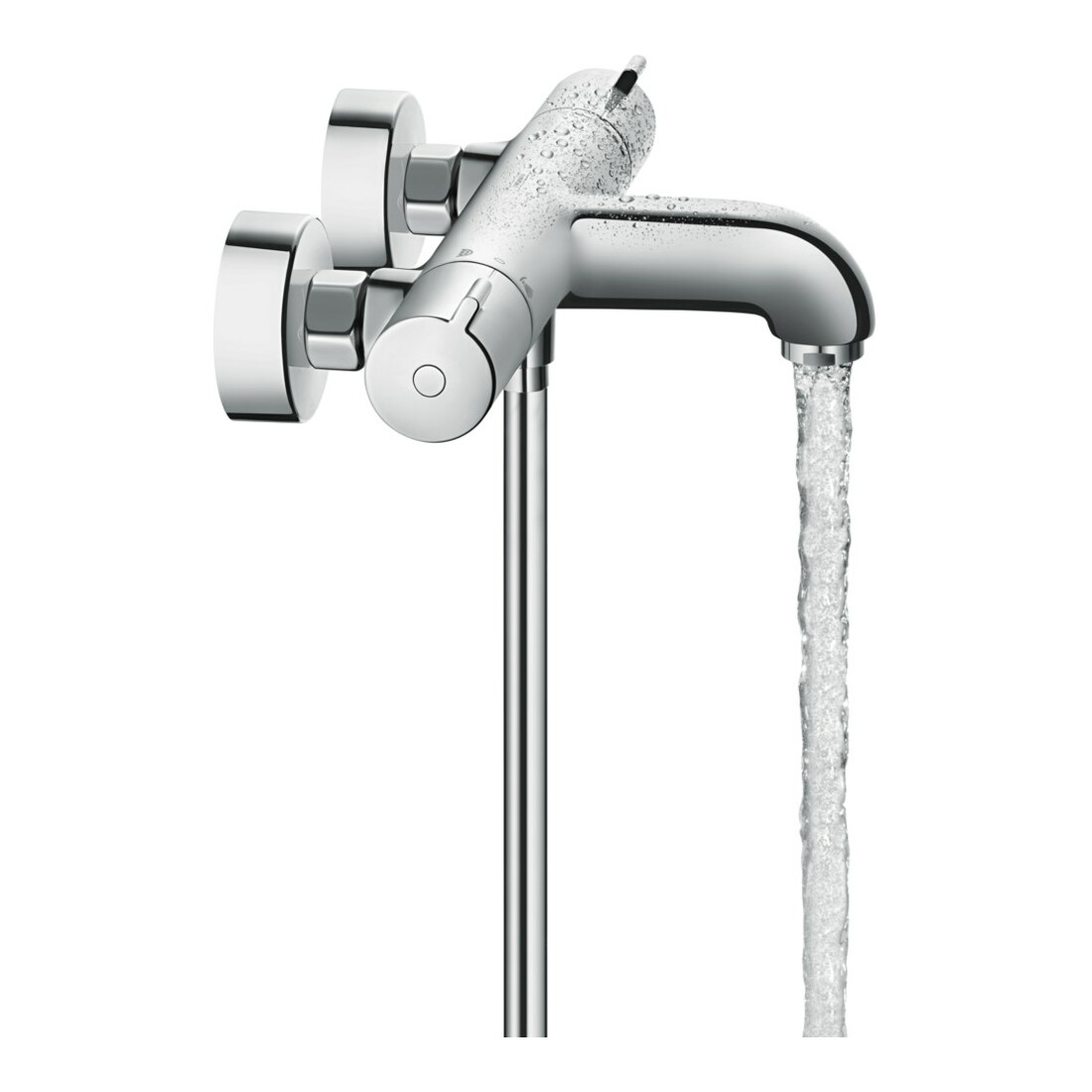 hansgrohe Thermostat de baignoire Ecostat 1001 CL 296x102mm, AP, 2 voies, sortie 182mm, chromé