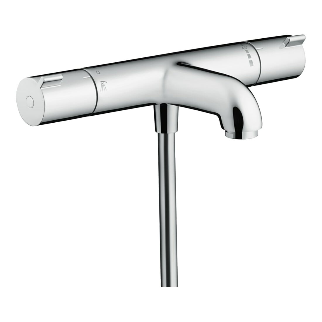 hansgrohe Thermostat de baignoire Ecostat 1001 CL 296x102mm, AP, 2 voies, sortie 182mm, chromé