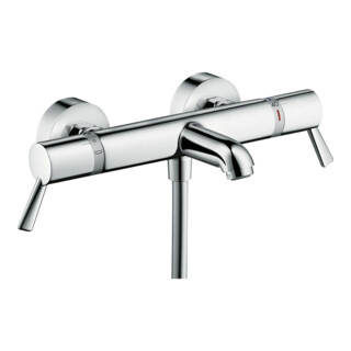 hansgrohe Thermostat de baignoire Ecostat Comf. Care AP, avec poignées extra longues, chrome
