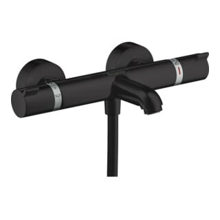 hansgrohe Thermostat de baignoire Ecostat Comfort 305x188mm, AP, 2 voies, A 177mm, mat-noir