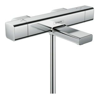 hansgrohe Thermostat de baignoire Ecostat E 306x204mm, AP, 2 sorties, bec 183mm, chromé