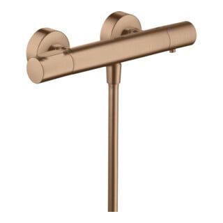 hansgrohe Thermostat de douche Axor Citterio M AP, 1 sortie, or rouge brossé