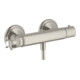 hansgrohe Thermostat de douche Axor Montreux AP, 1 sortie, avec croix, aspect acier inoxydable-1