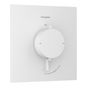 hansgrohe Thermostat Ecostat Comfort E encastré, 1 sortie, 25,4 l/min, blanc mat-1