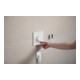 hansgrohe Thermostat Ecostat Comfort E encastré, 1 sortie, 25,4 l/min, blanc mat
