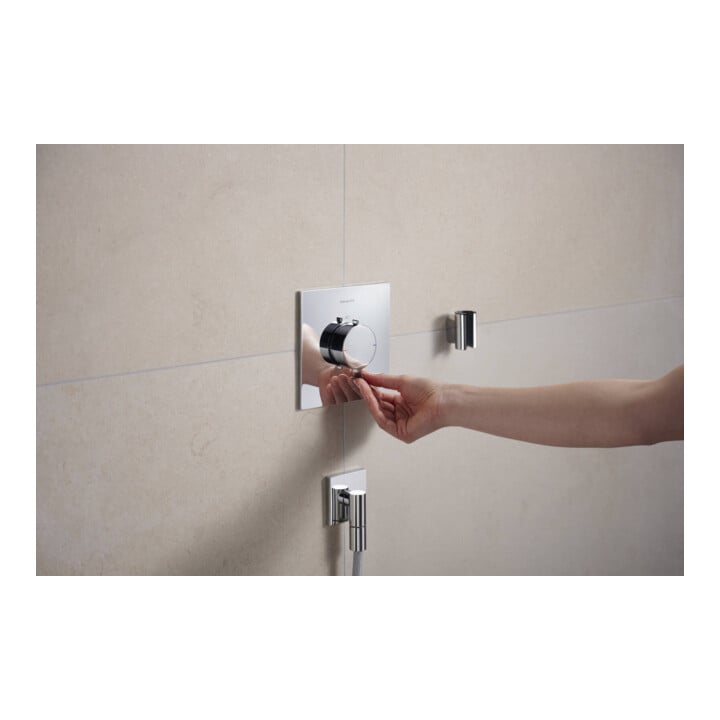 hansgrohe Thermostat Ecostat Comfort E encastré, 1 sortie, 25,4 l/min, chrome