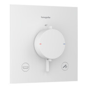 hansgrohe Thermostat Ecostat Comfort E encastré, 2 sorties, 23 l/min, EN 1717, blanc mat-1
