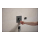 hansgrohe Thermostat Ecostat Comfort E encastré, 2 sorties, 24 l/min, bleu brossé