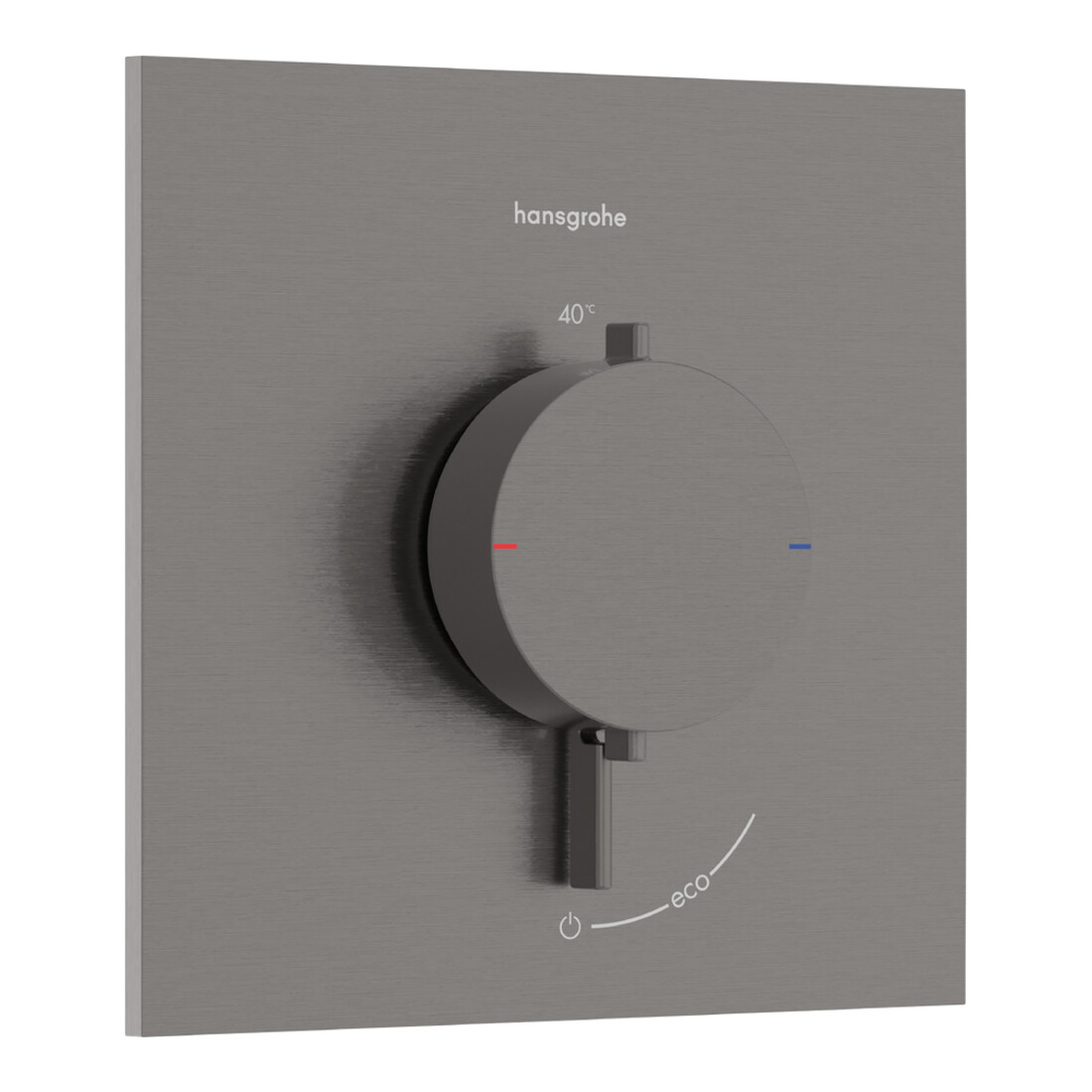 hansgrohe Thermostat Ecostat Comfort E encastré, 25,4 l/min, brossé bleu vc
