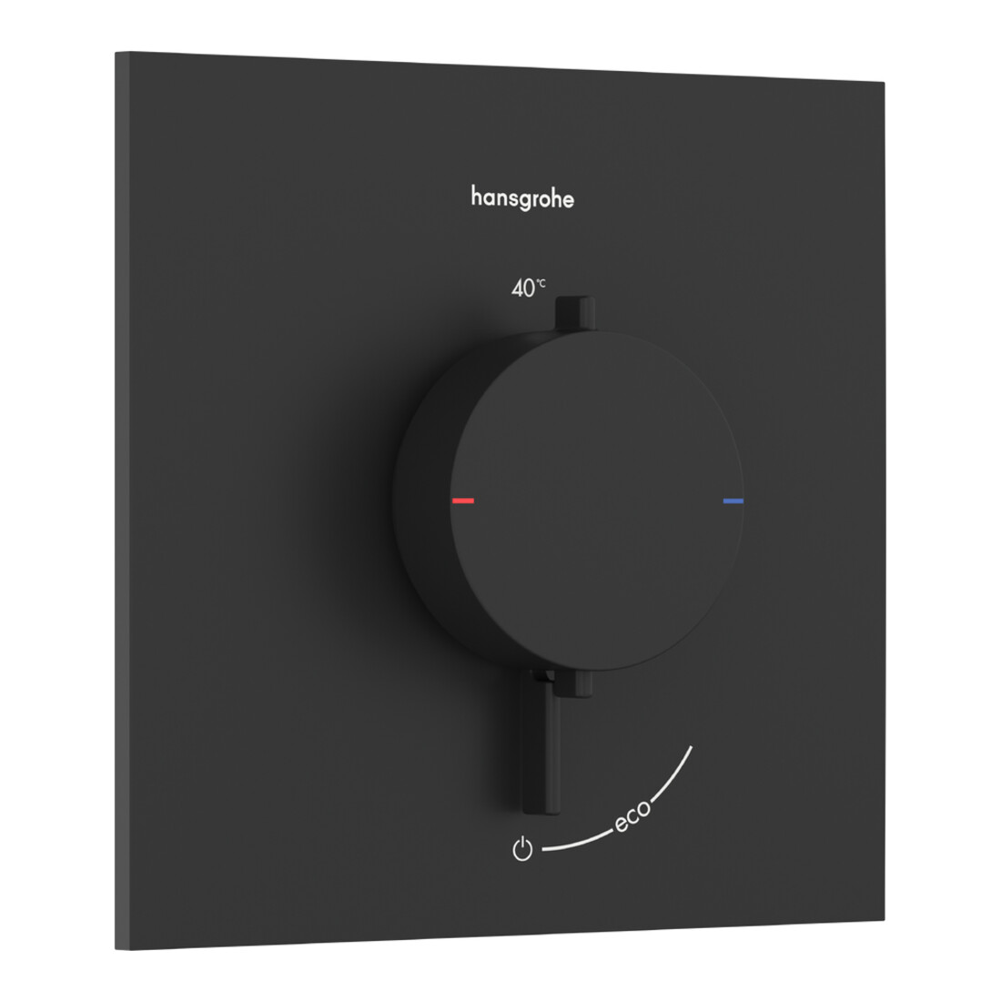 hansgrohe Thermostat Ecostat Comfort E encastré, f 1 cons., 25,4 l/min, noir mat