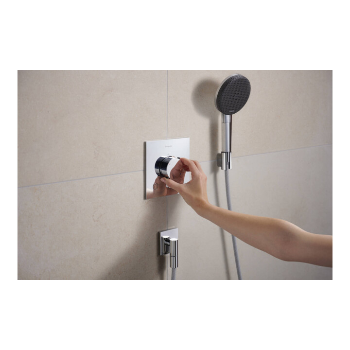 hansgrohe Thermostat Ecostat Comfort E encastré, pour 2 utilisateurs, 24 l/min, chrome