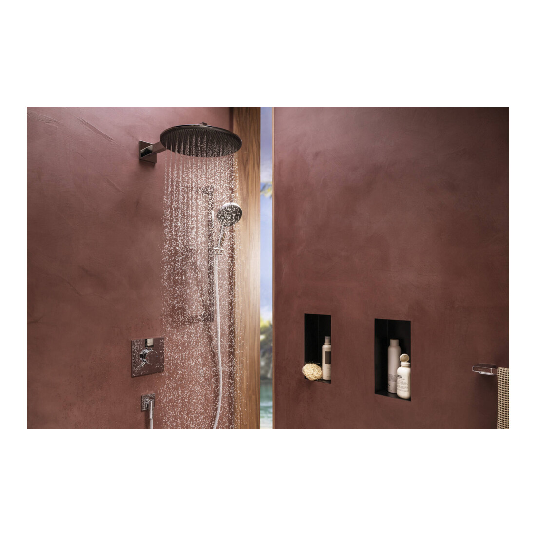 hansgrohe Thermostat Ecostat Comfort E encastré, pour 2 utilisateurs, 24 l/min, chrome